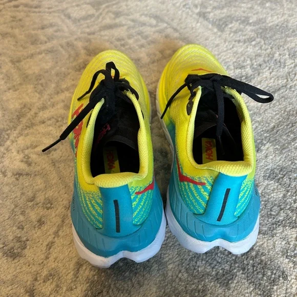 Hoka One One ProFly+ Vibrant Yellow Running Shoes Size 8 - Picture 7 of 11